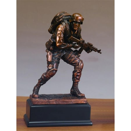 Dwellingdesigns F Marine Bronze Plated Resin Sculpture DW3078142